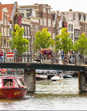 Hop on - Hop off 48 H. Visite touristique en bus et en bateau d'Amsterdam